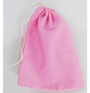 Pink Cotton Bag - Click Image to Close