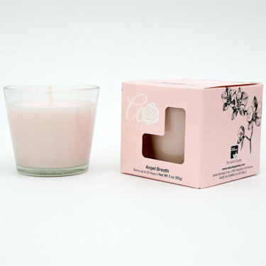 Angel Breath Scented Pink Votive Candle