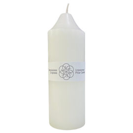 White 30 Hour Pillar Candle