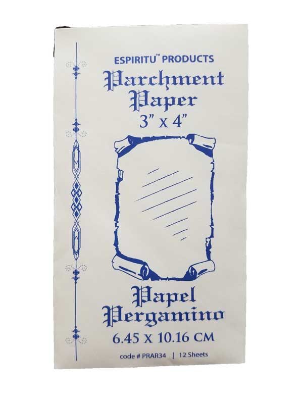 3" x 4" Parchment Paper 12 Pack