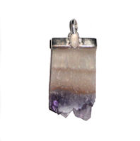 Amethyst Slice Pendant