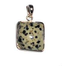 Dalmation Jasper Pendant - Click Image to Close