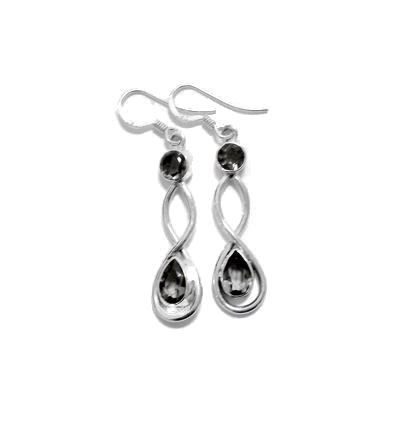 Smoky Quartz Earrings - Click Image to Close