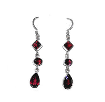 Garnet Earrings - Click Image to Close