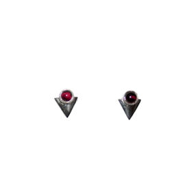 Garnet Studs - Click Image to Close