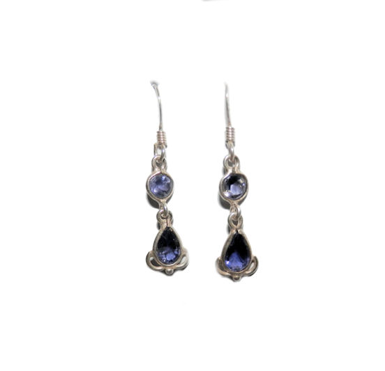 Iolite Earrings - Click Image to Close
