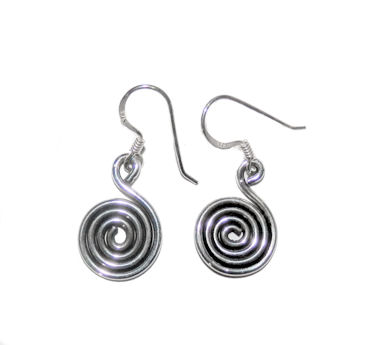 Spiral Earrings - Click Image to Close
