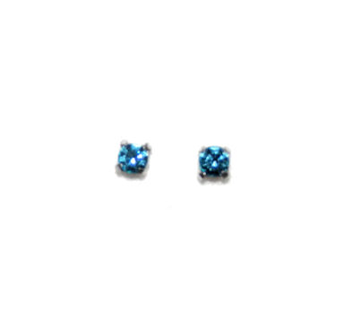 Turquoise CZ Studs