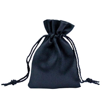 Dark Blue Satin Pouch