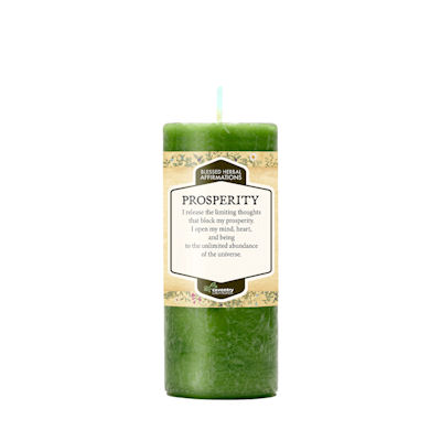 Prosperity Affirmation Candle - Click Image to Close