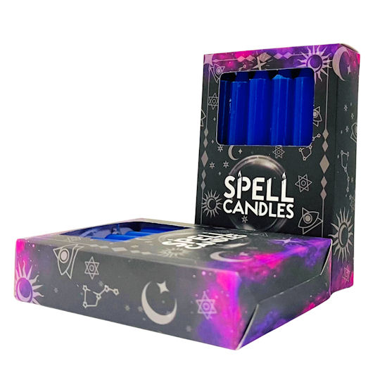 Blue Spell Candles ~ 12 Pack