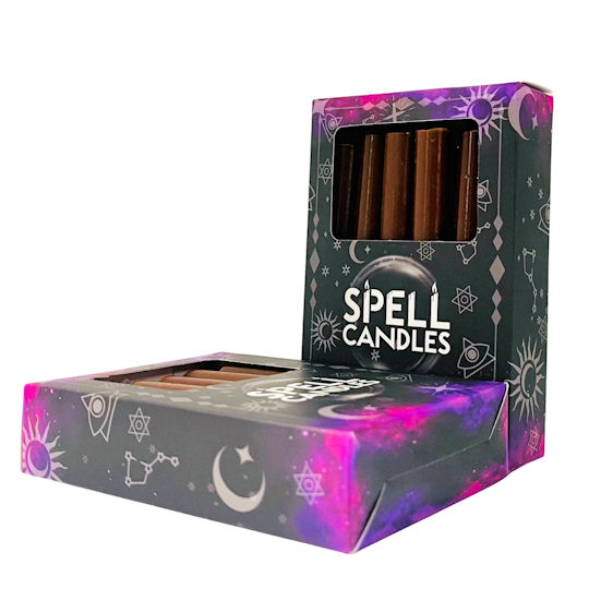 Brown Spell Candles ~ 12 Pack