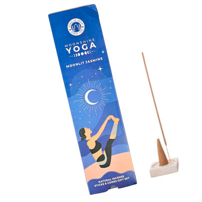 Moonshine Yoga Incense Stick & Cone Gift Set MIDNIGHT JASMINE