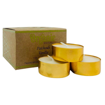 PATCHOULI VANILLA Scented Tea Light Candles