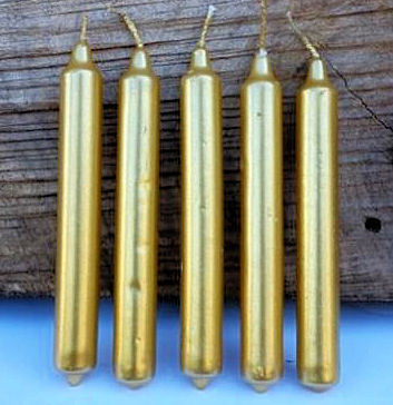 Gold Chime Candle - Click Image to Close