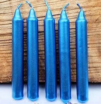 Metallic Dark Blue Wish Candle Metallic Dark Blue Wish Candle