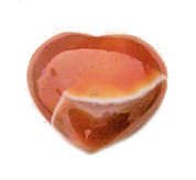 Banded Agate Heart - Click Image to Close