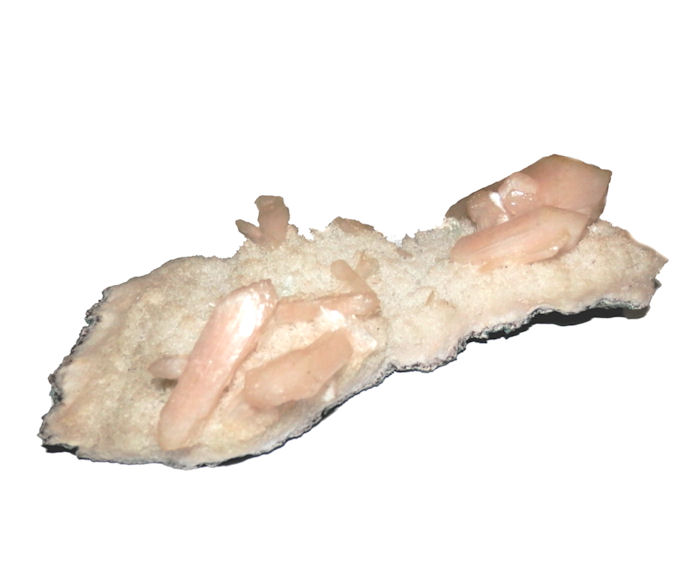 Pink Stilbite in Matrix - Click Image to Close