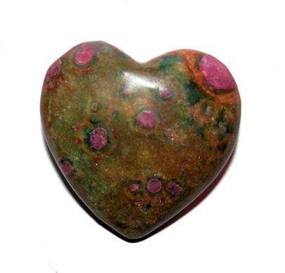 Ruby in Fuschite Heart