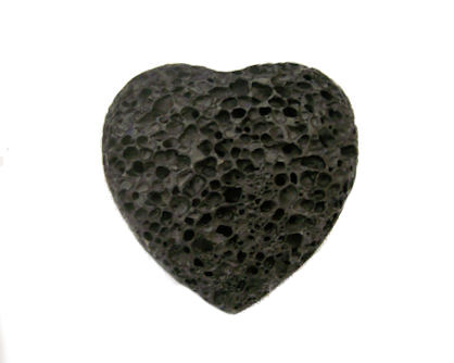 Lava Stone Heart - Click Image to Close