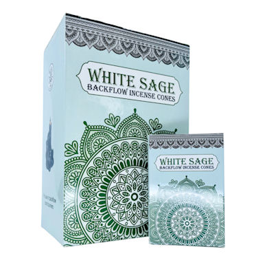 Sacred Tree Cones Backflow White Sage