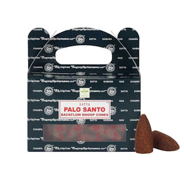 Satya Cones Backflow Palo Santo - Click Image to Close