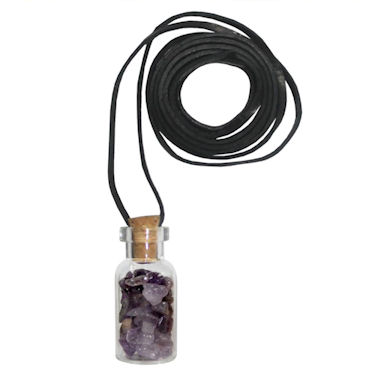 Amethyst Chip Necklace - Click Image to Close