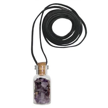 Amethyst Bottle Necklace
