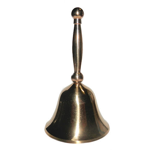 Brass Large Altar Bell - Click Image to Close
