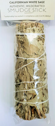 Californian White Sage Smudge Stick ~ Medium - Click Image to Close