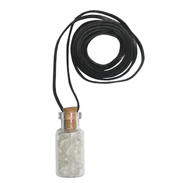 Clear Quartz Bottle Necklace