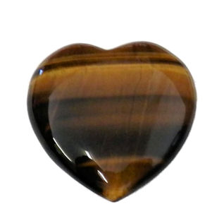 Gold Tiger's Eye Heart - Click Image to Close