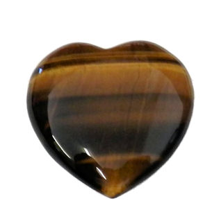 Gold Tiger's Eye Heart