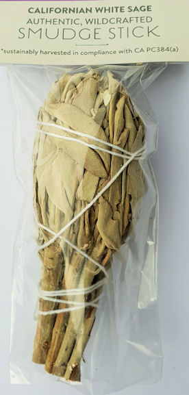 Californian White Sage Smudge Stick ~ Mini (Torch) - Click Image to Close