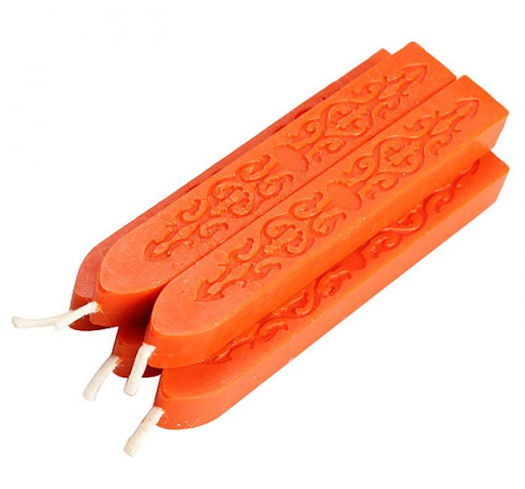 Orange Sealing Wax Stick - Click Image to Close