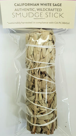 Californian White Sage Smudge Stick ~ Small - Click Image to Close